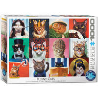 Vorderes Coverbild Lustige Katzen 1000 Teile