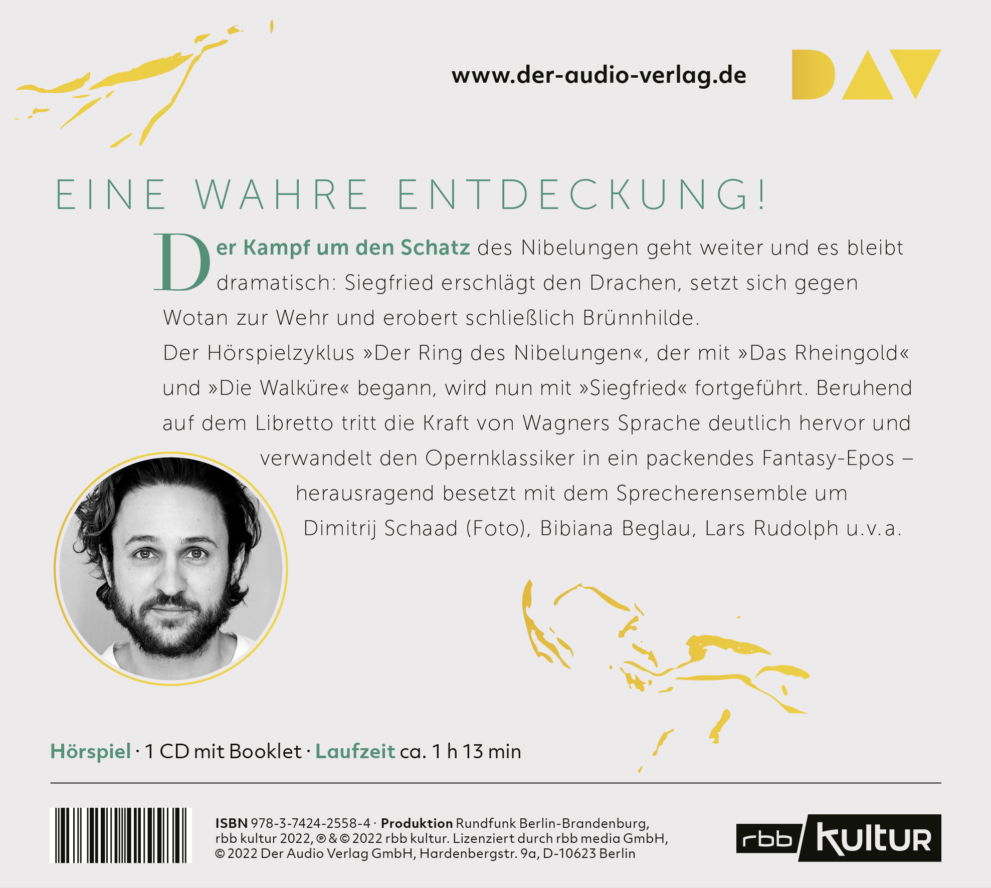 Rückseitencover Siegfried. Der Ring des Nibelungen 3