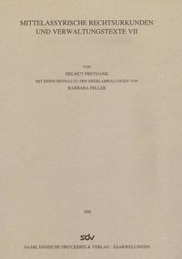Vorderes Coverbild Mittelassyrische Rechtsurkunden und Verwaltungstexte VII