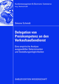 Vorderes Coverbild Delegation von Preiskompetenz an den Verkaufsaußendienst