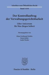 Vorderes Coverbild Der Kontrollauftrag der Verwaltungsgerichtsbarkeit.