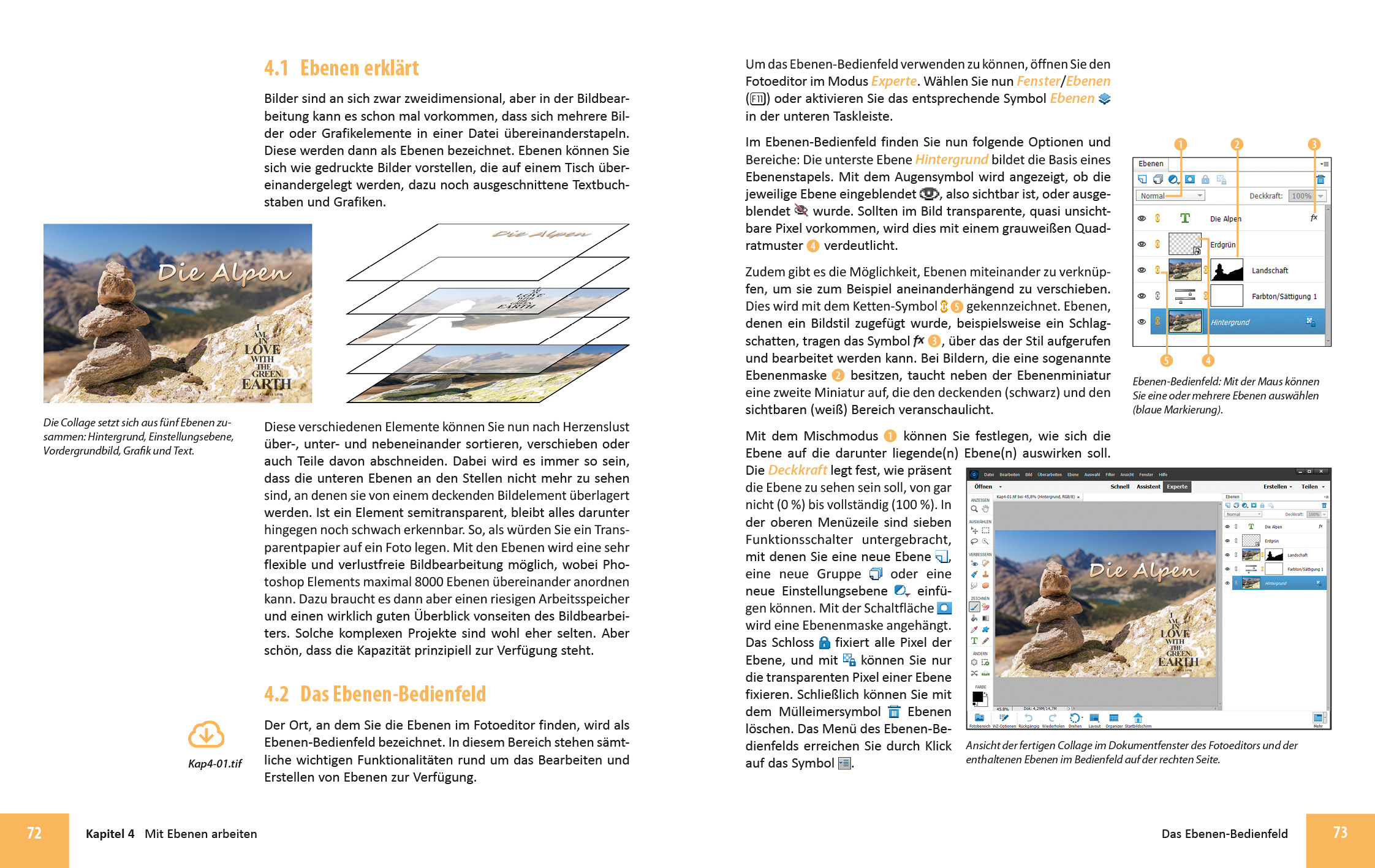 Beispielinhalt (Bild) Photoshop Elements 2022 - Das umfangreiche Praxisbuch