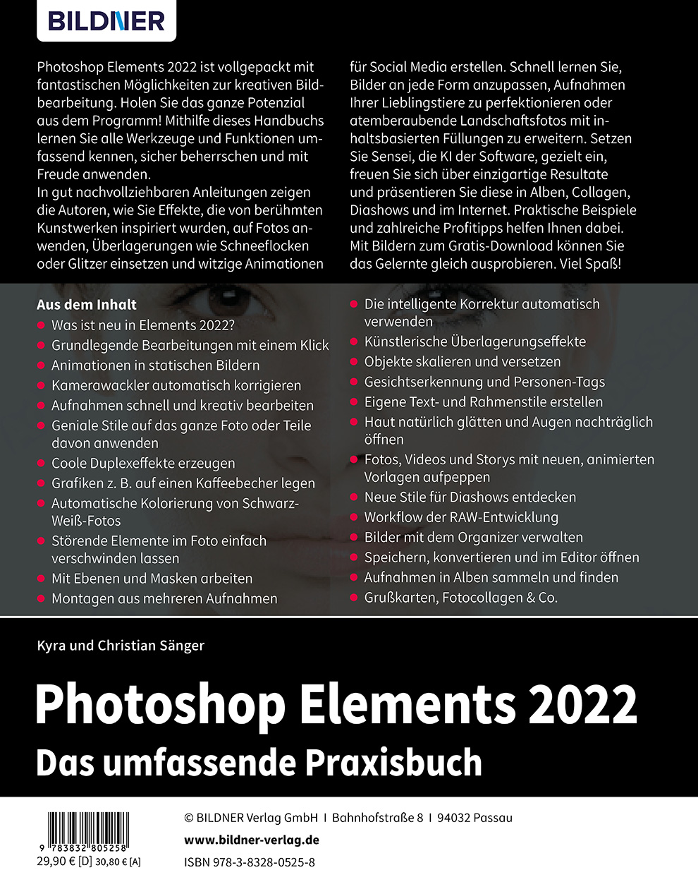 Rückseitencover Photoshop Elements 2022 - Das umfangreiche Praxisbuch