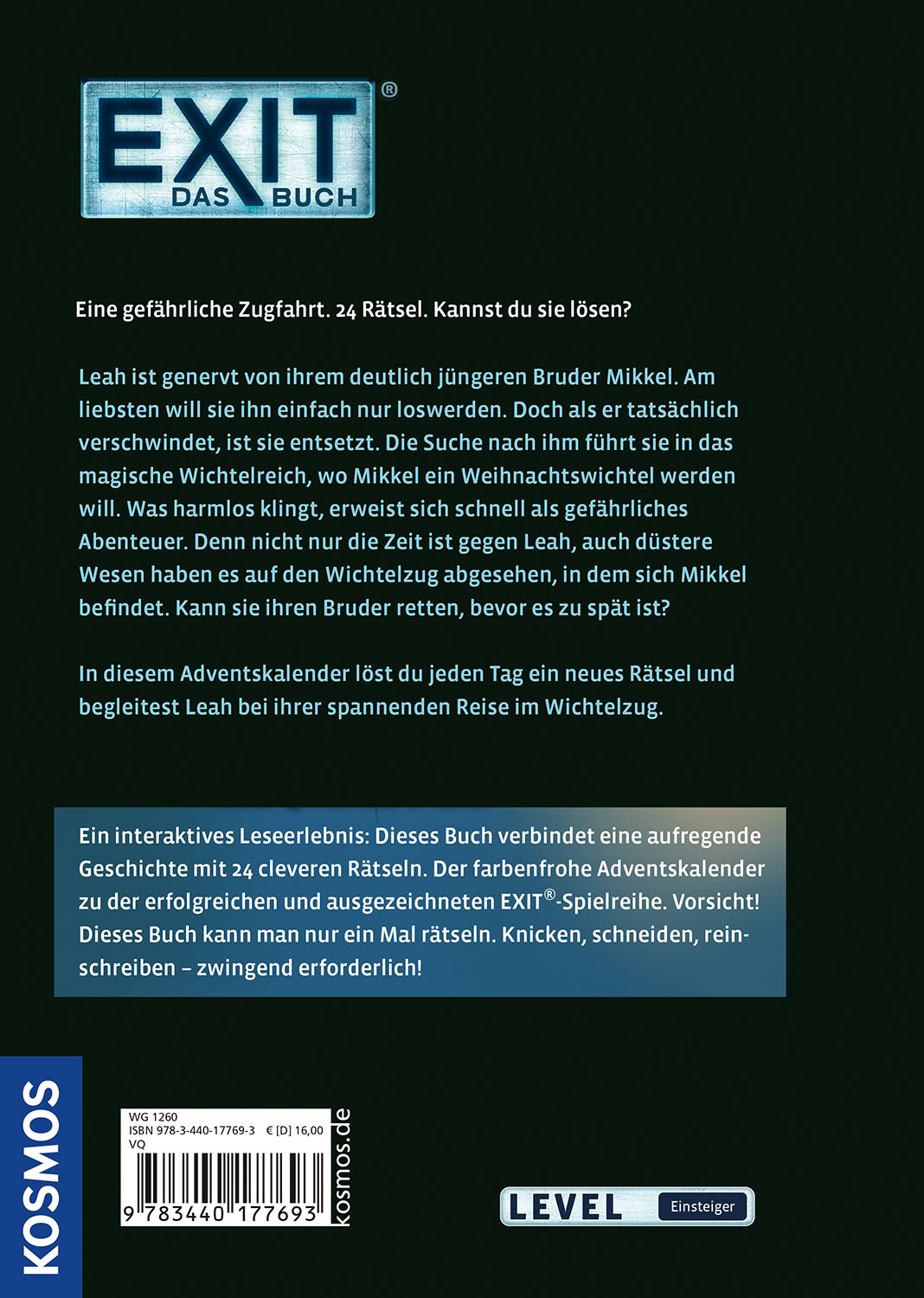 Rückseitencover EXIT® - Das Buch: Der Adventskalender