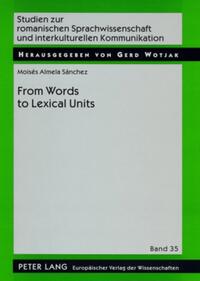 Vorderes Coverbild From Word to Lexical Units