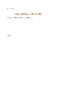 Vorderes Coverbild "erlaubt, geboten"