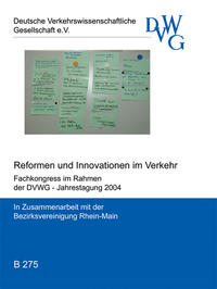 Vorderes Coverbild Reformen und Innovationen im Verkehr