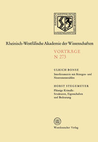 Vorderes Coverbild Interferometrie mit Röntgen- und Neutronenstrahlen. Flüssige Kristalle: Strukturen, Eigenschaften und Bedeutung