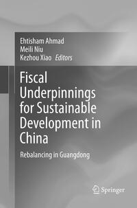 Vorderes Coverbild Fiscal Underpinnings for Sustainable Development in China