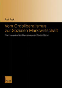 Vorderes Coverbild Vom Ordoliberalismus zur Sozialen Marktwirtschaft