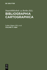 Vorderes Coverbild Bibliographia Cartographica / 1984