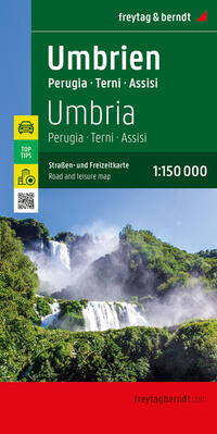 Vorderes Coverbild Umbrien, Straßen- und Freizeitkarte 1:150.000, freytag & berndt