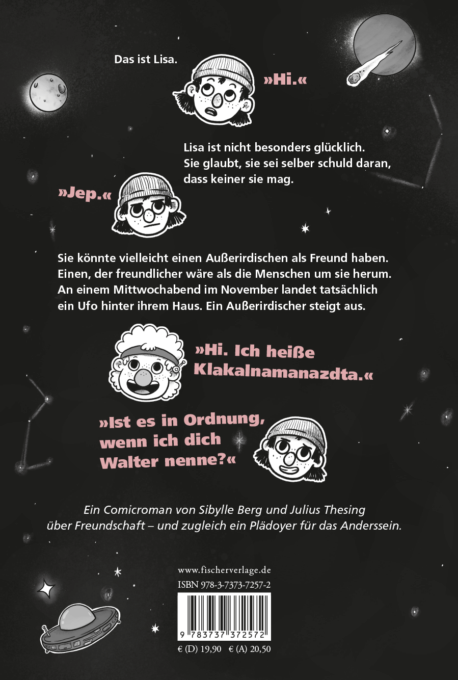 Rückseitencover Mein ziemlich seltsamer Freund Walter