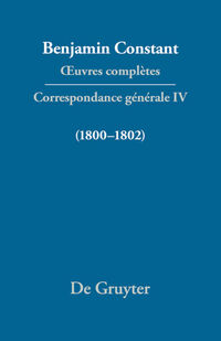 Vorderes Coverbild Correspondance 1800–1802