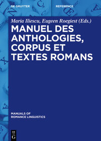 Vorderes Coverbild Manuel des anthologies, corpus et textes romans
