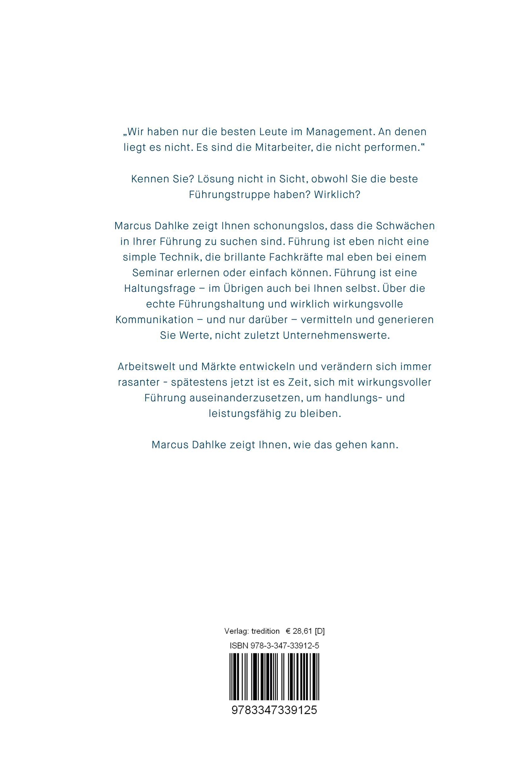 Rückseitencover Führung schafft Werte