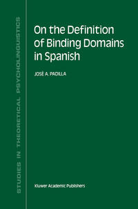 Vorderes Coverbild On the Definition of Binding Domains in Spanish