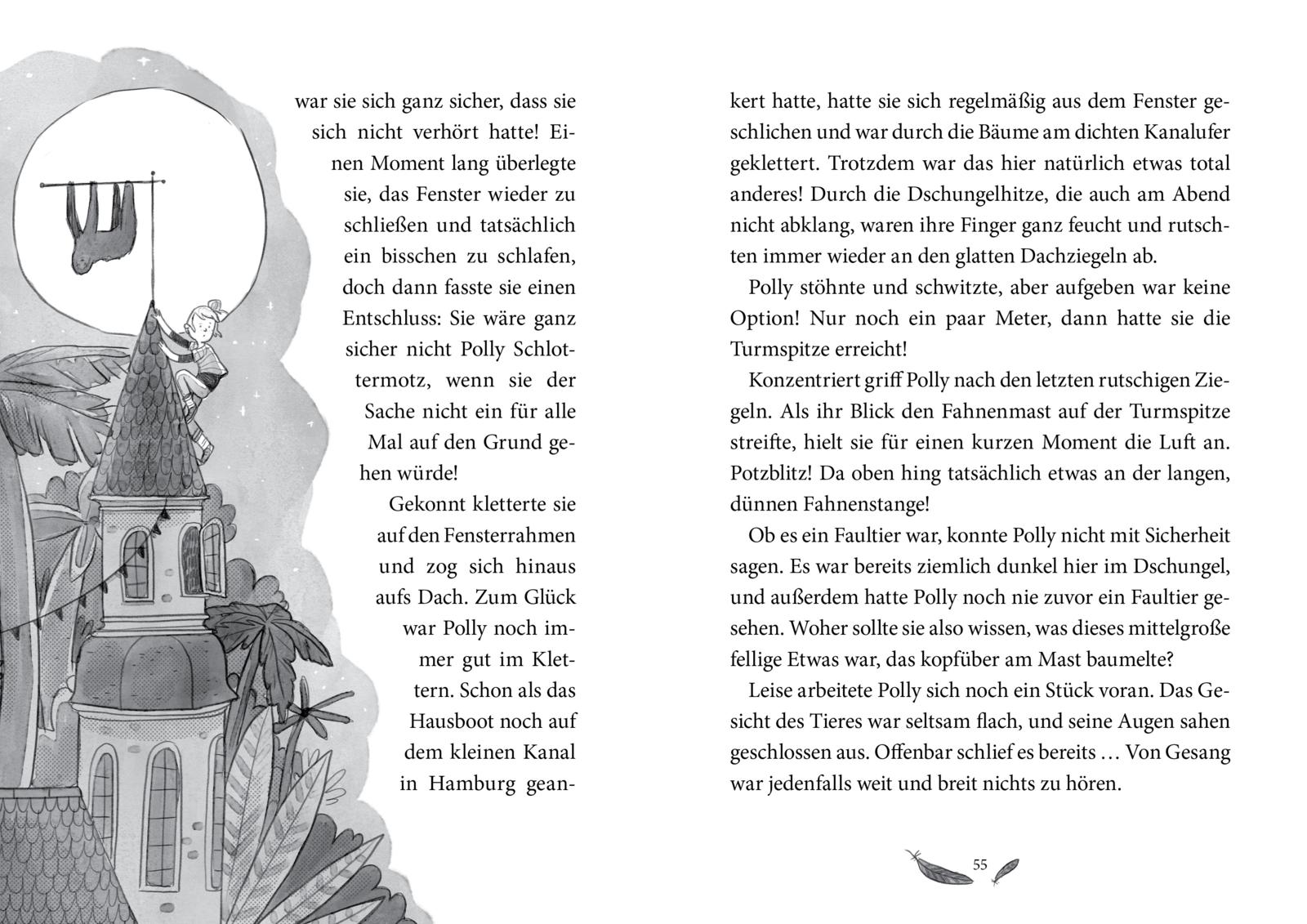 Beispielinhalt (Bild) Polly Schlottermotz 5: Hier ist doch was faul!