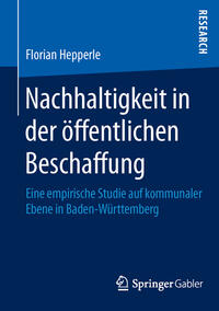 Vorderes Coverbild Nachhaltigkeit in der öffentlichen Beschaffung