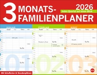 Vorderes Coverbild 3-Monats-Familienplaner 2026