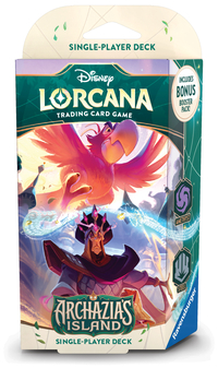 Vorderes Coverbild Disney Lorcana TCG: Archazia's Island - Single-Player Deck Amethyst and Steel (Englisch)