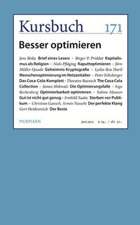 Vorderes Coverbild Kursbuch Nr. 171