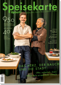 Vorderes Coverbild tipBerlin Speisekarte 2023