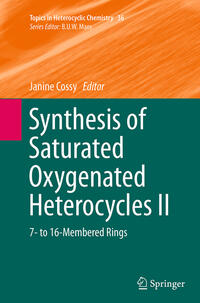 Vorderes Coverbild Synthesis of Saturated Oxygenated Heterocycles II