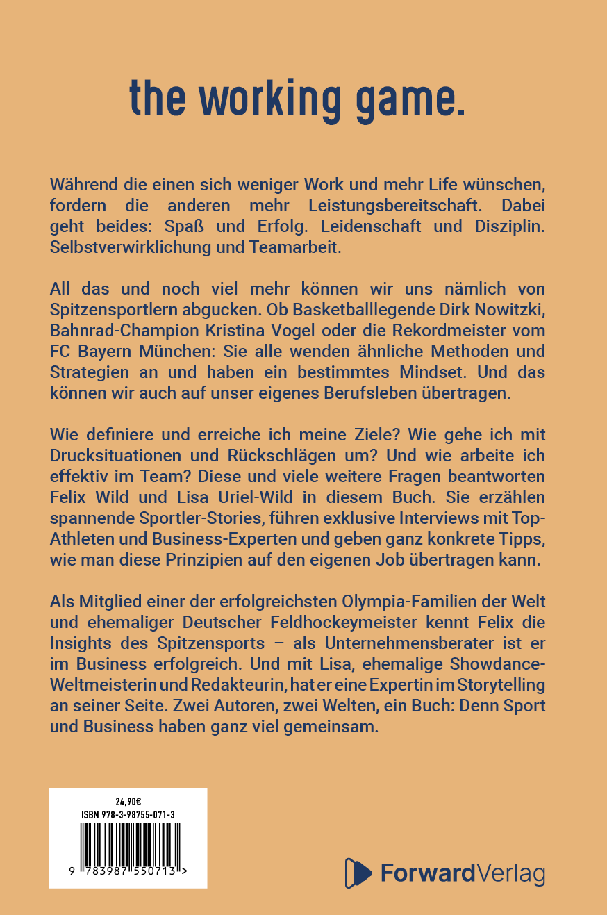 Rückseitencover the working game