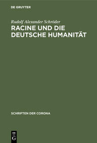 Vorderes Coverbild Racine und die deutsche Humanität