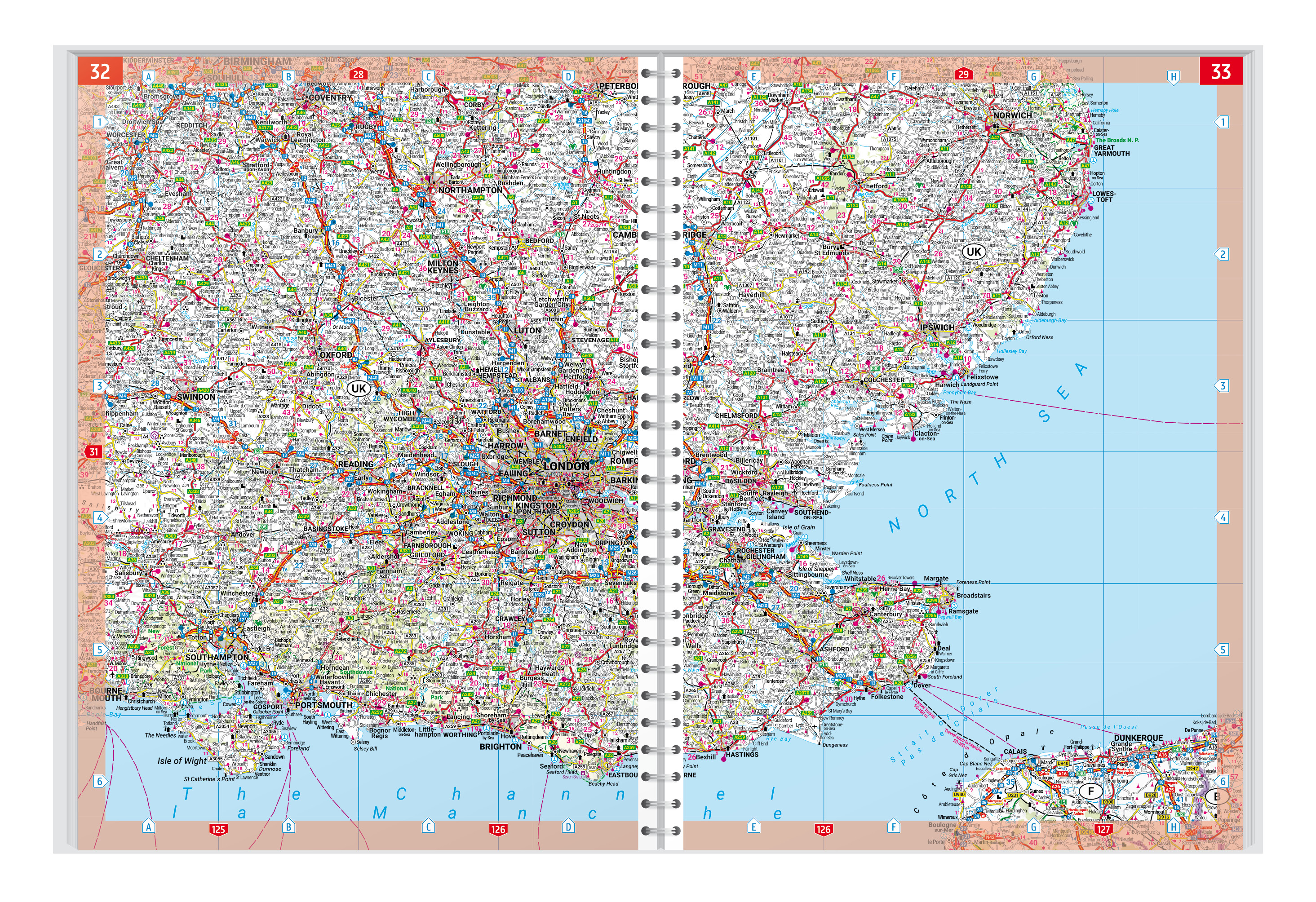 Beispielinhalt (Bild) Europa, Autoatlas 1:800.000, freytag & berndt