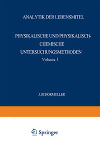 Vorderes Coverbild Analytik der Lebensmittel