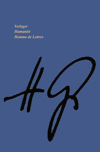 Vorderes Coverbild Verleger • Humanist Homme de Lettres