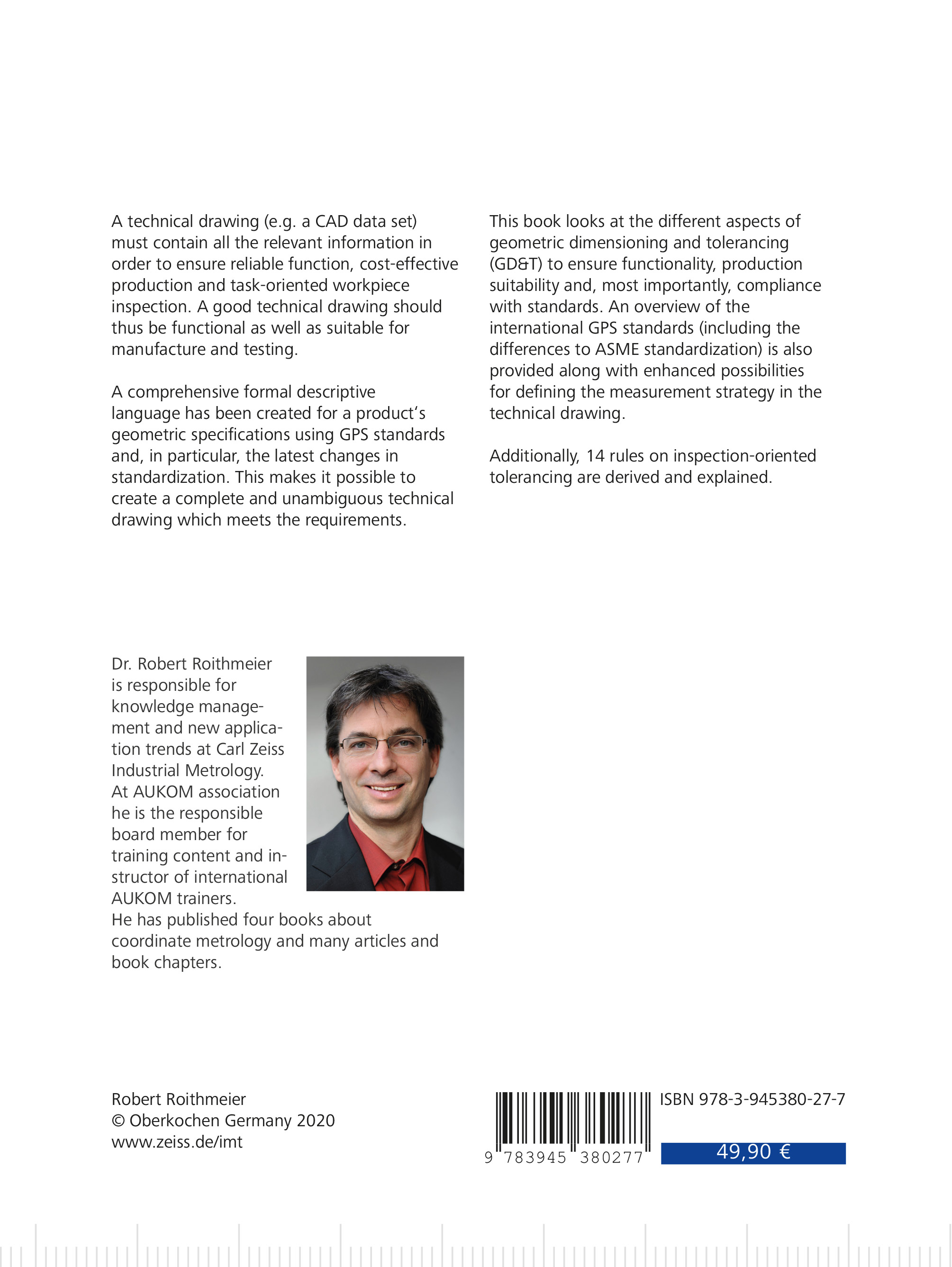 Rückseitencover Inspection-oriented Tolerancing - Size, Form and Location