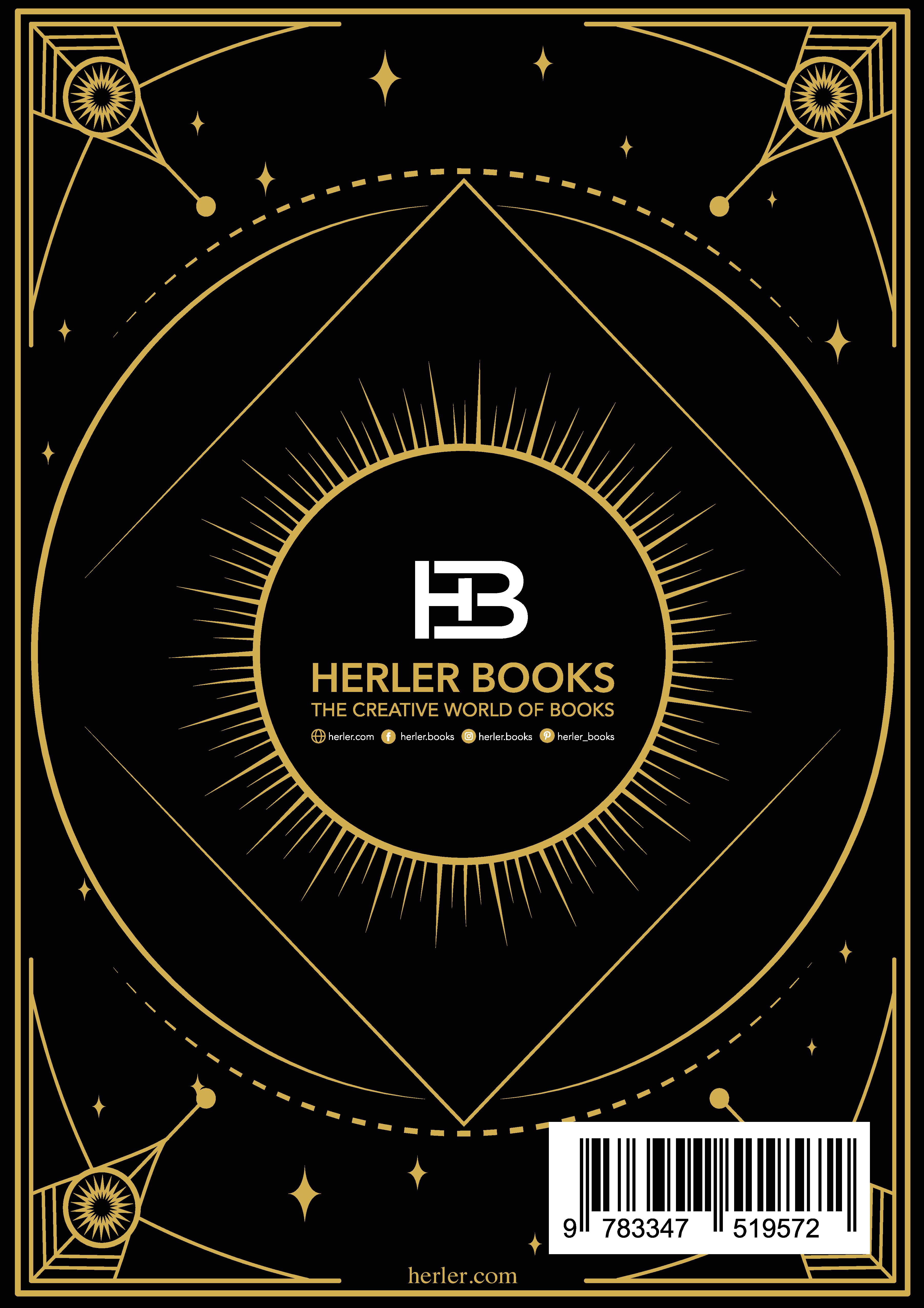 Rückseitencover Edles Notizbuch Sternzeichen Steinbock | Designed by Alfred Herler