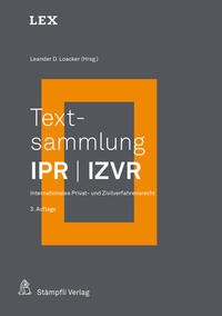 Vorderes Coverbild Textsammlung IPR / IZVR
