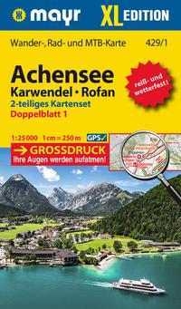 Vorderes Coverbild Mayr Wanderkarte Achensee, Karwendel, Rofan XL (2-Karten-Set) 1:25.000