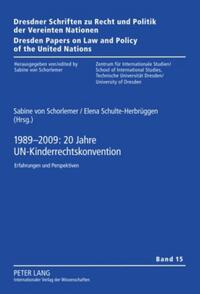 Vorderes Coverbild 1989-2009: 20 Jahre UN-Kinderrechtskonvention