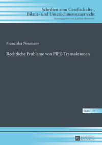 Vorderes Coverbild Rechtliche Probleme von PIPE-Transaktionen