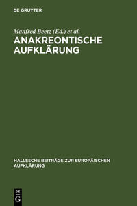 Vorderes Coverbild Anakreontische Aufklärung