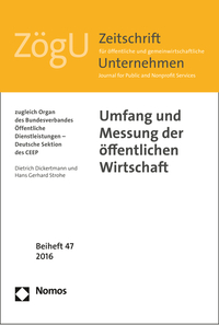 Vorderes Coverbild Umfang und Messung der öffentlichen Wirtschaft