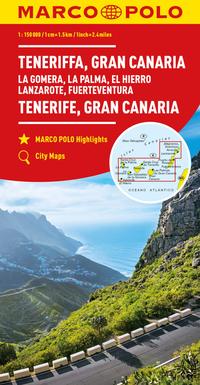Vorderes Coverbild MARCO POLO Regionalkarte Teneriffa, Gran Canaria 1:150.000