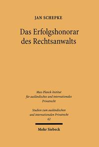 Vorderes Coverbild Das Erfolgshonorar des Rechtsanwalts
