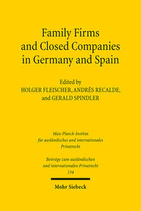 Vorderes Coverbild Family Firms and Closed Companies in Germany and Spain