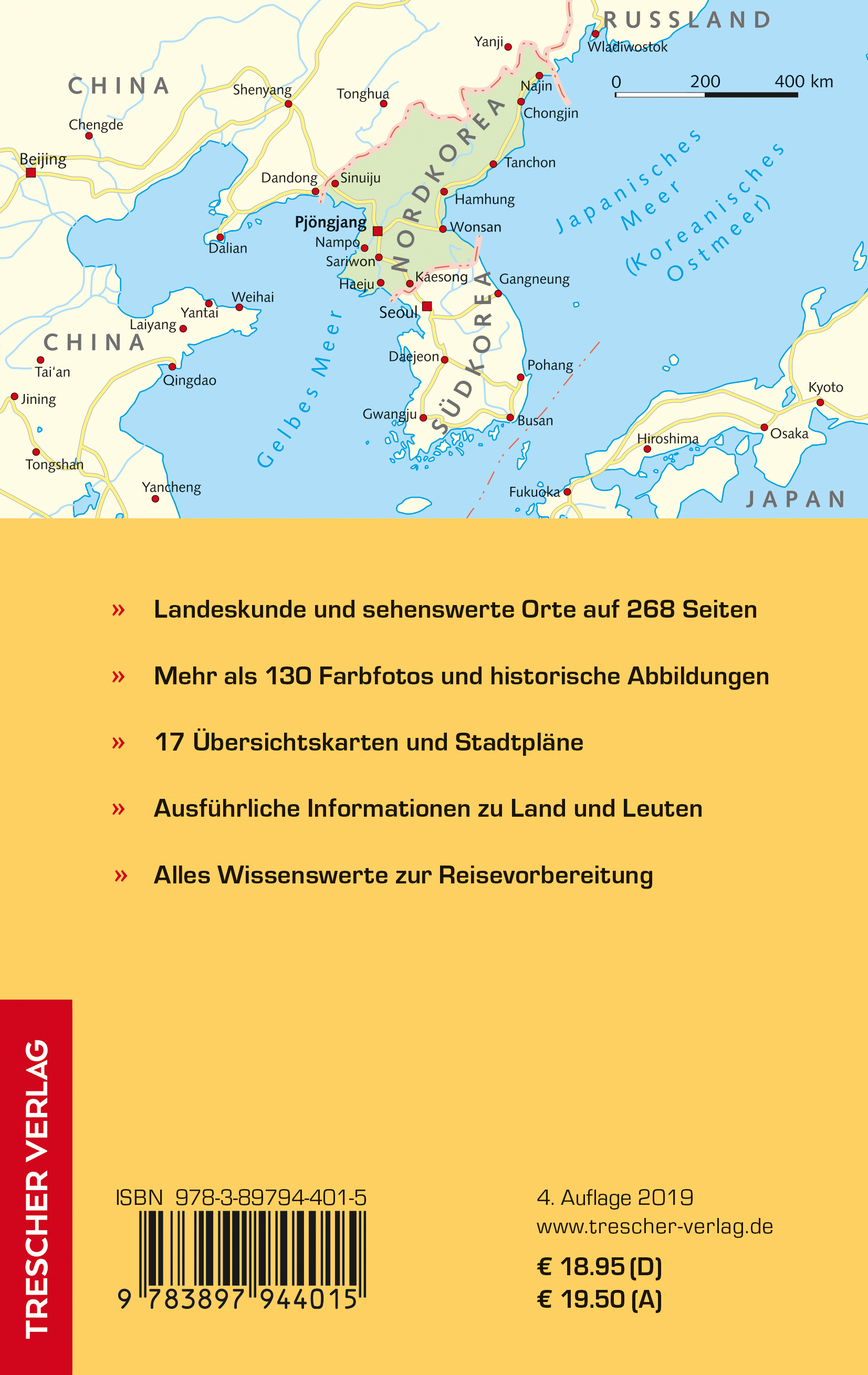 Rückseitencover TRESCHER Reiseführer Nordkorea