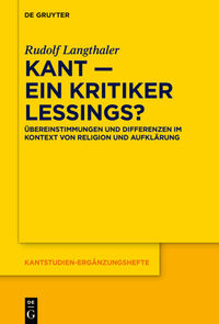 Vorderes Coverbild Kant – ein Kritiker Lessings?