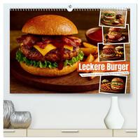 Vorderes Coverbild Leckere Burger (hochwertiger Premium Wandkalender 2026 DIN A2 quer), Kunstdruck in Hochglanz