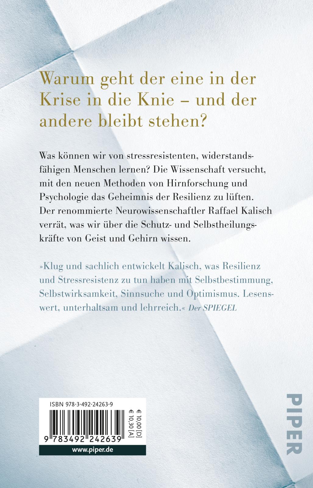 Rückseitencover Der resiliente Mensch