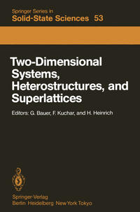 Vorderes Coverbild Two-Dimensional Systems, Heterostructures, and Superlattices
