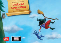Vorderes Coverbild Die kleine Schusselhexe. Kamishibai Bildkartenset